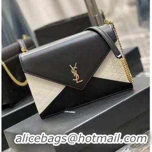 Buy Fashionable YSL GABY CHAIN BAG IN VINTAGE LAMBSKIN 668864 black&white