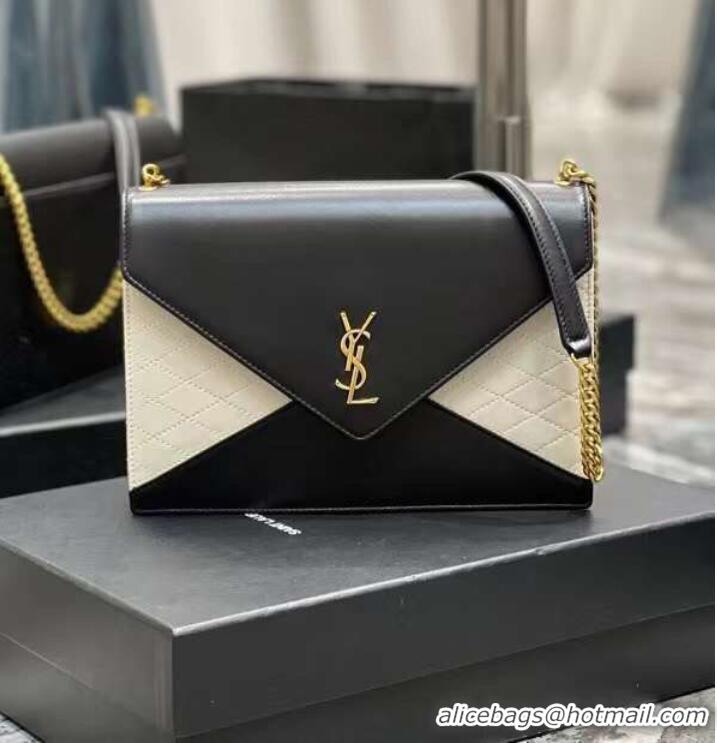 Buy Fashionable YSL GABY CHAIN BAG IN VINTAGE LAMBSKIN 668864 black&white