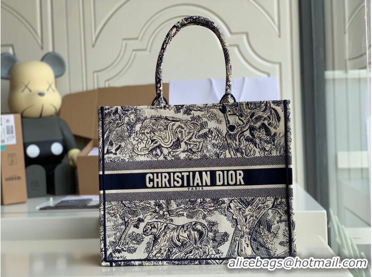 Spot Luxury DIOR BOOK TOTE BAG TOILE DE JOUY M1286ZT Customized Name