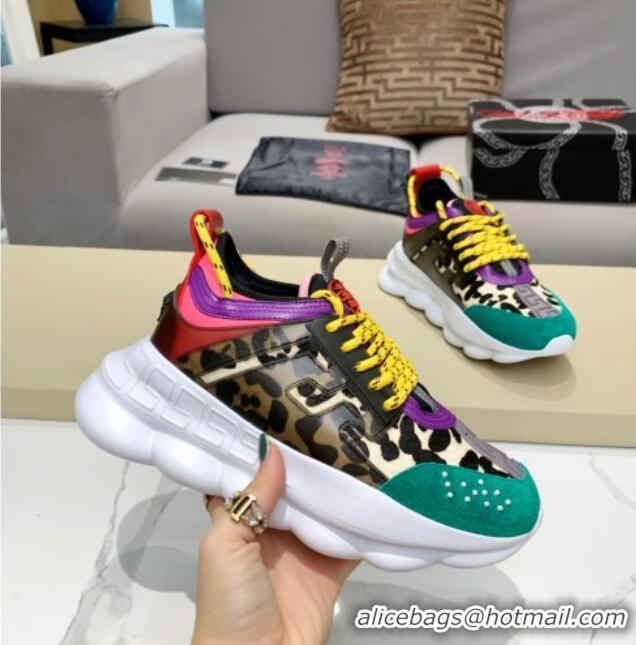 Good Product Versace Animal Print Sneakers 012687 Green