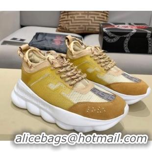 Best Design Versace Print Sneakers 012689 Beige/Brown