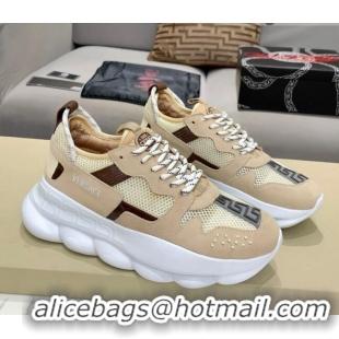 Good Quality Versace Mesh Sneakers 012693 Beige