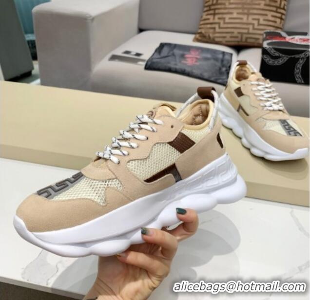 Good Quality Versace Mesh Sneakers 012693 Beige