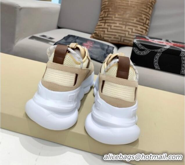 Good Quality Versace Mesh Sneakers 012693 Beige