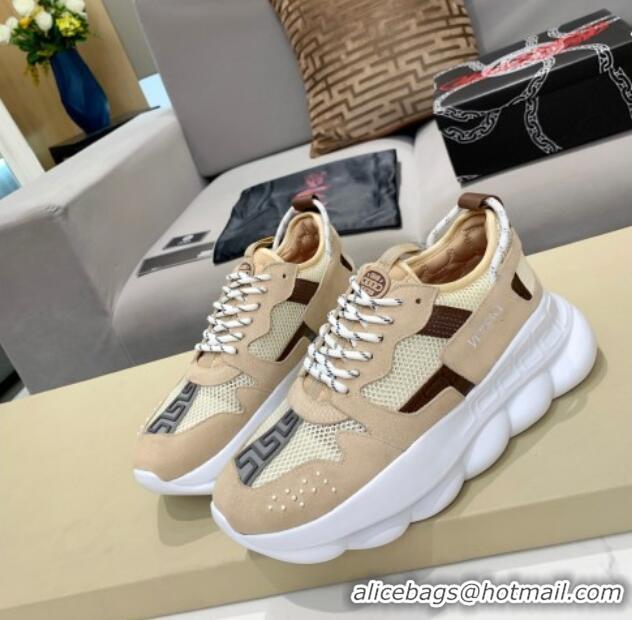 Good Quality Versace Mesh Sneakers 012693 Beige