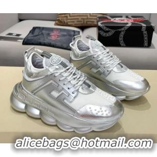 Perfect Versace Sneakers 012694 Silver