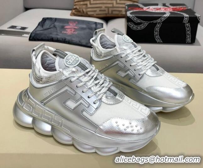 Perfect Versace Sneakers 012694 Silver