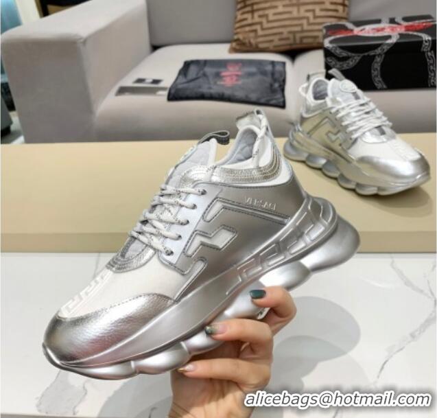 Perfect Versace Sneakers 012694 Silver