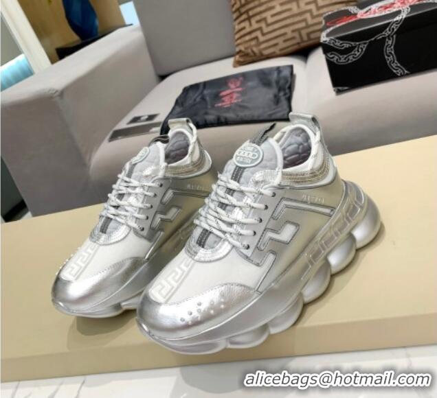 Perfect Versace Sneakers 012694 Silver