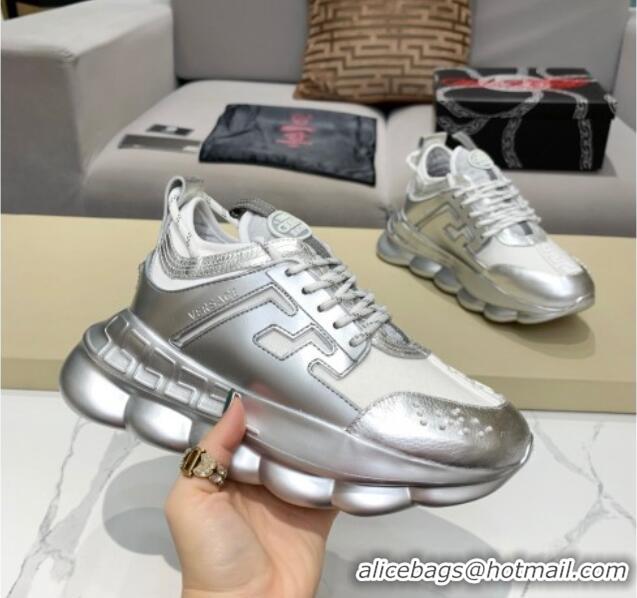 Perfect Versace Sneakers 012694 Silver