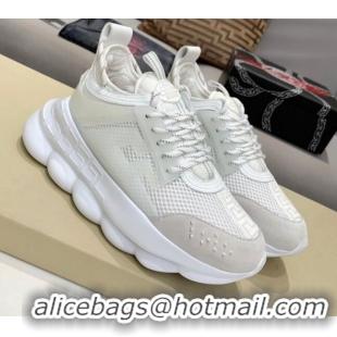 Custom Versace Mesh Sneakers White 012695