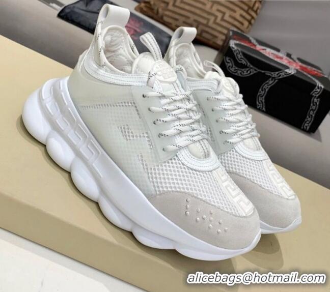 Custom Versace Mesh Sneakers White 012695