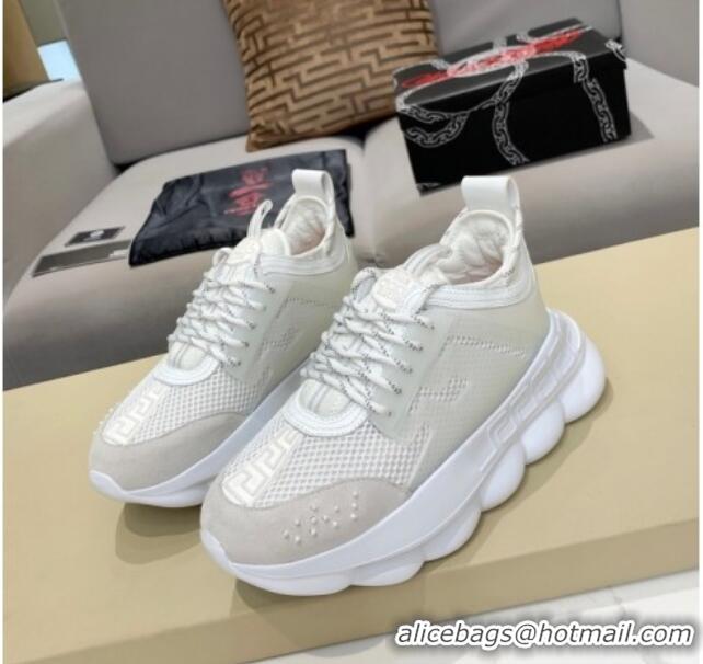 Custom Versace Mesh Sneakers White 012695