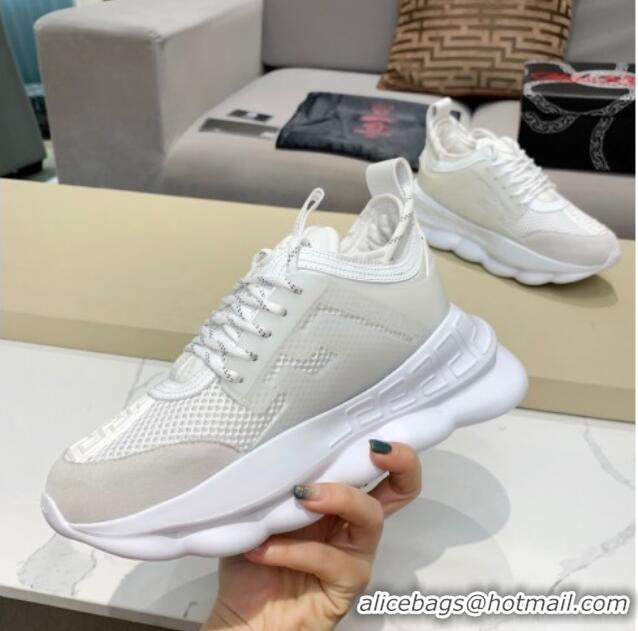 Custom Versace Mesh Sneakers White 012695