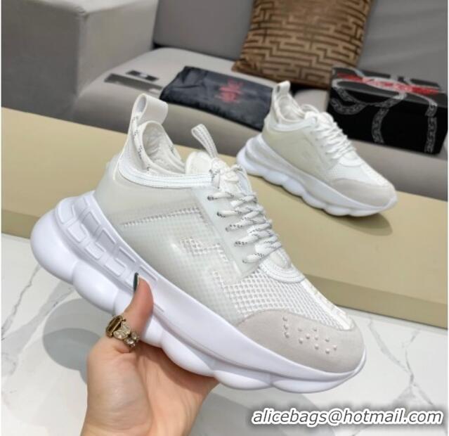 Custom Versace Mesh Sneakers White 012695