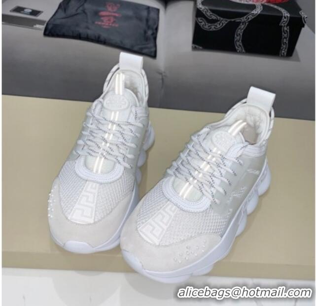 Custom Versace Mesh Sneakers White 012695