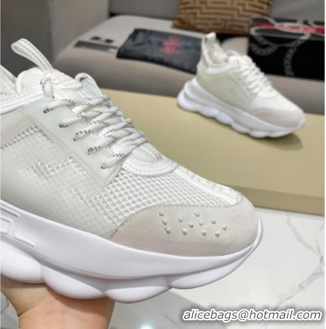 Custom Versace Mesh Sneakers White 012695