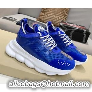 Best Price Versace Mesh Sneakers 012698 Blue