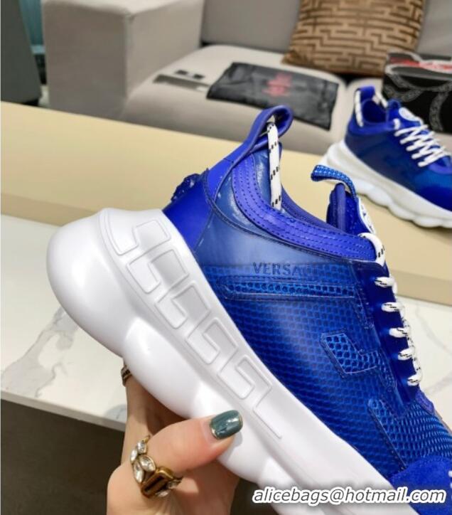 Best Price Versace Mesh Sneakers 012698 Blue