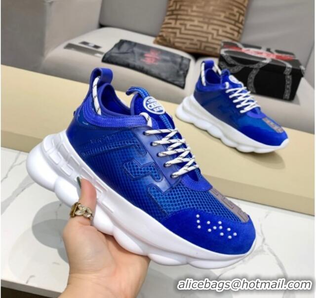 Best Price Versace Mesh Sneakers 012698 Blue