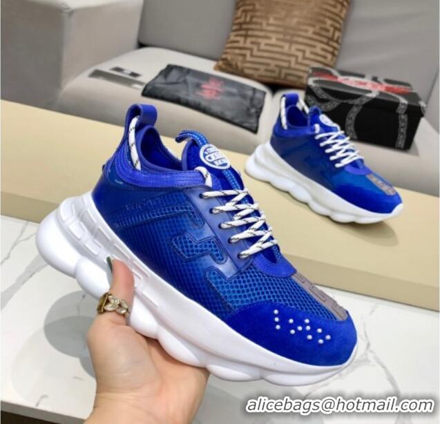 Best Price Versace Mesh Sneakers 012698 Blue