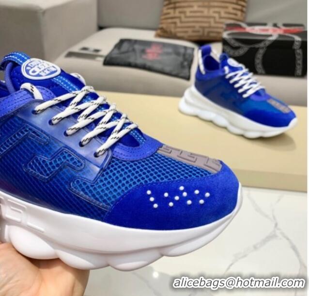 Best Price Versace Mesh Sneakers 012698 Blue