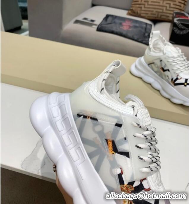 Best Price Versace Print Sneakers 126100 White