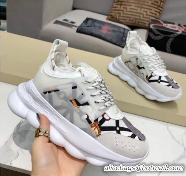 Best Price Versace Print Sneakers 126100 White