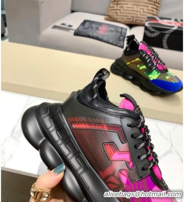 Best Quality Versace Print Sneakers Pink/Blue 126101