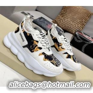 Low Price Versace Print Sneakers 126102 White