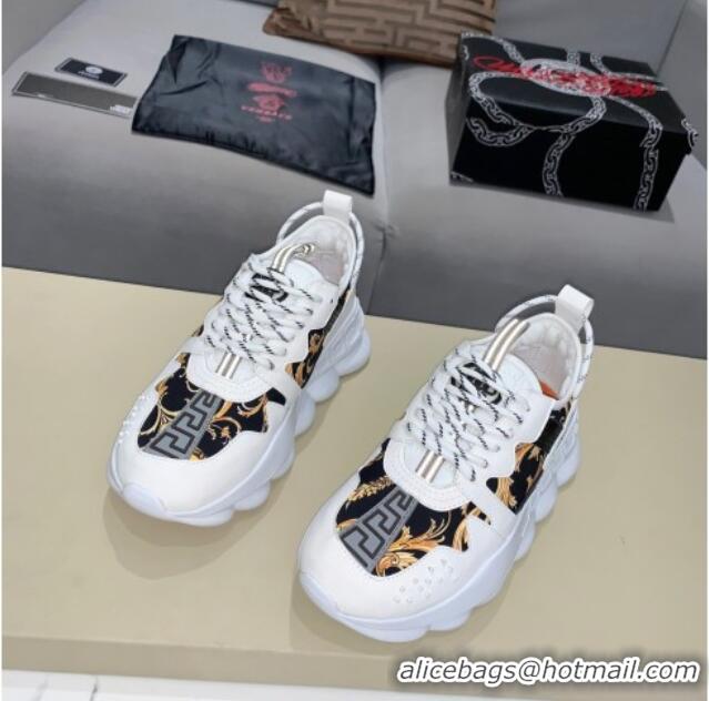 Low Price Versace Print Sneakers 126102 White