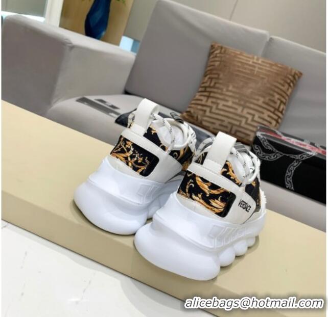 Low Price Versace Print Sneakers 126102 White