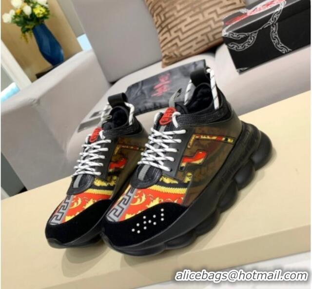 Low Cost Versace Print Sneakers Black 126104