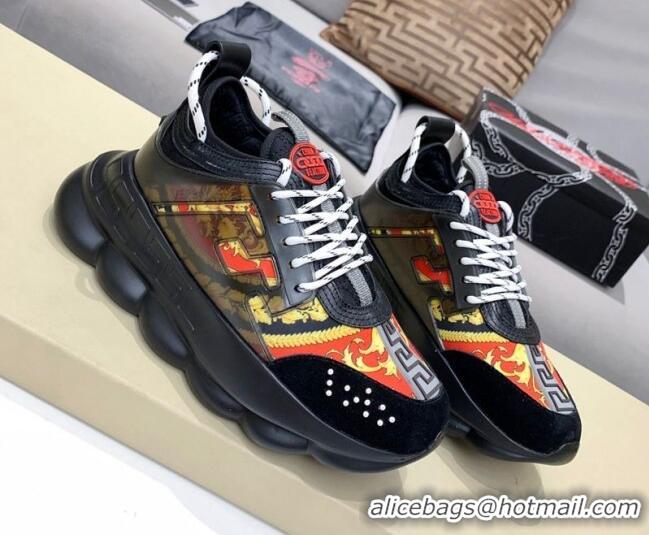 Low Cost Versace Print Sneakers Black 126104