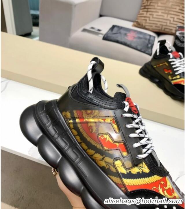 Low Cost Versace Print Sneakers Black 126104