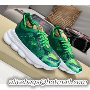 Most Popular Versace Print Sneakers Green 126109