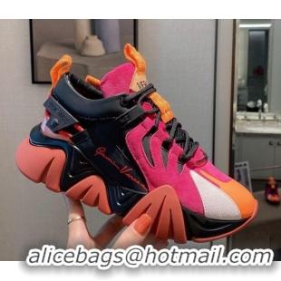 Custom Versace Squalo Sneakers 126114 Pink/Orange