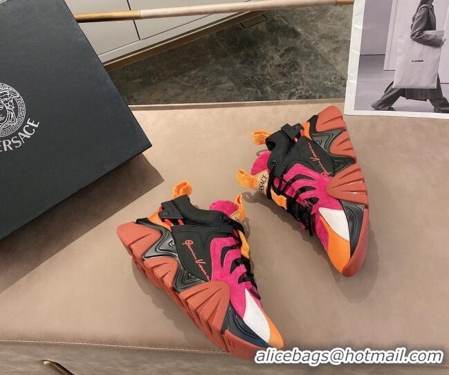 Custom Versace Squalo Sneakers 126114 Pink/Orange