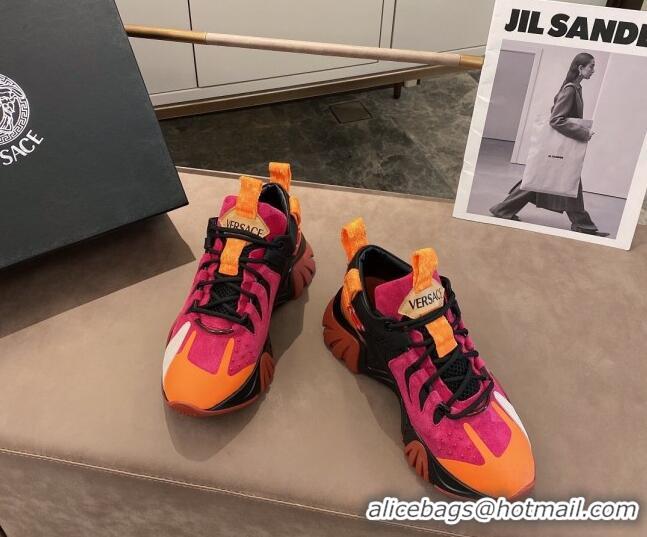 Custom Versace Squalo Sneakers 126114 Pink/Orange