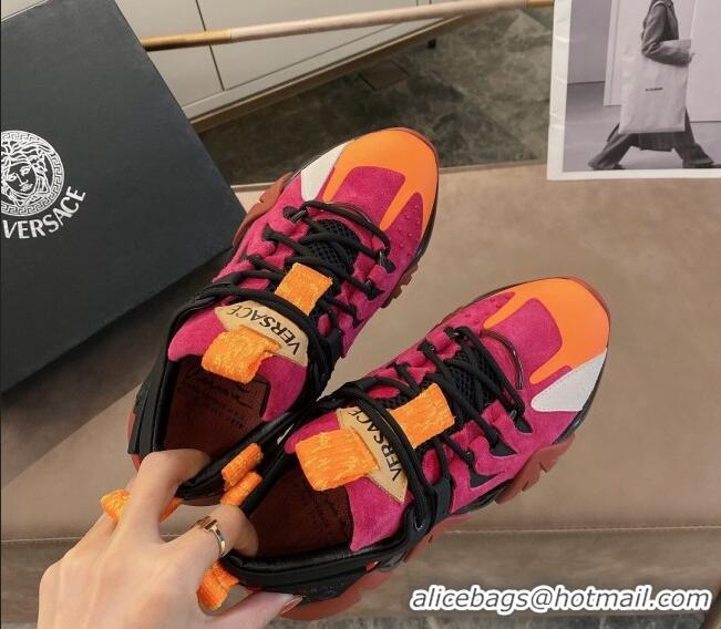 Custom Versace Squalo Sneakers 126114 Pink/Orange