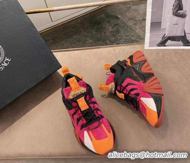 Custom Versace Squalo Sneakers 126114 Pink/Orange