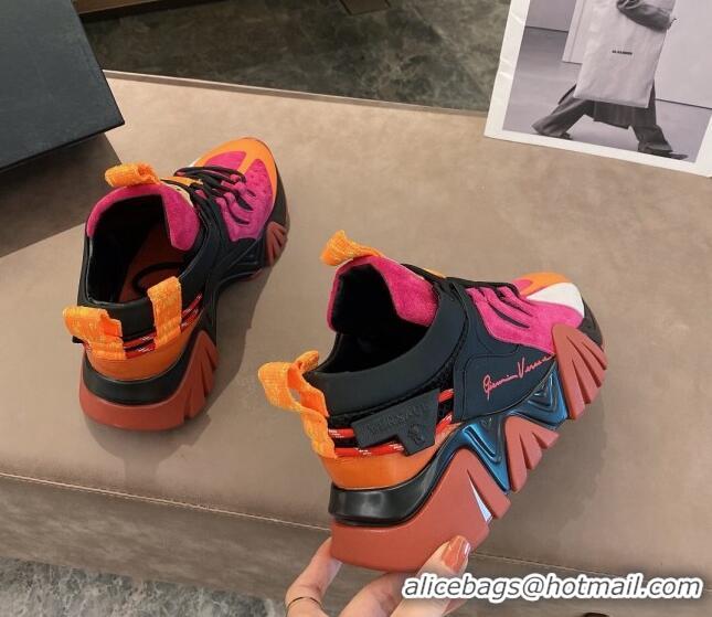 Custom Versace Squalo Sneakers 126114 Pink/Orange