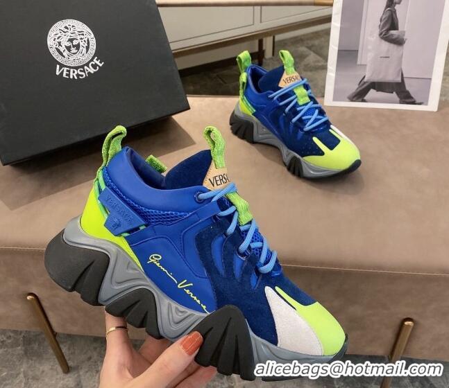 Good Product Versace Squalo Sneakers 126114 Blue/Yellow