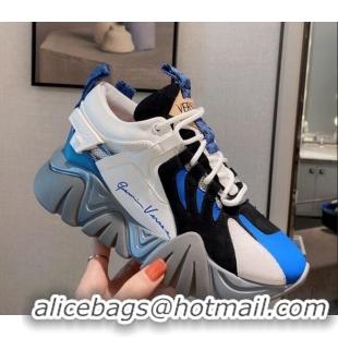 Top Quality Versace Squalo Sneakers 126114 Blue/Black/White