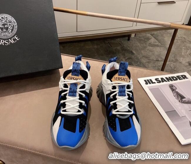 Top Quality Versace Squalo Sneakers 126114 Blue/Black/White