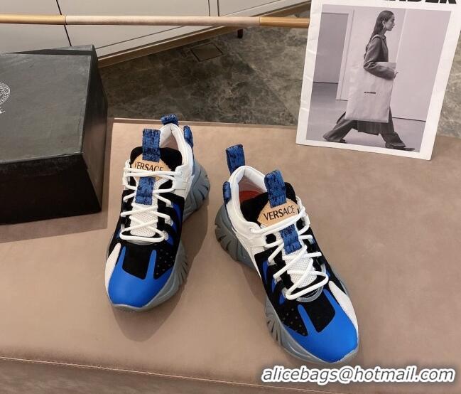 Top Quality Versace Squalo Sneakers 126114 Blue/Black/White