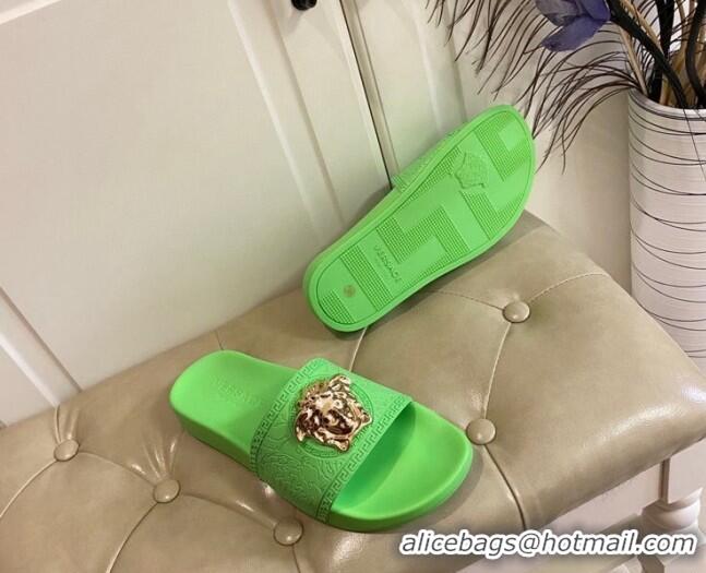 Low Cost Versace Flat Side Sandals 071201 Green