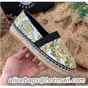 Best Price Versace Print Espadrilles Black/Gold 112421