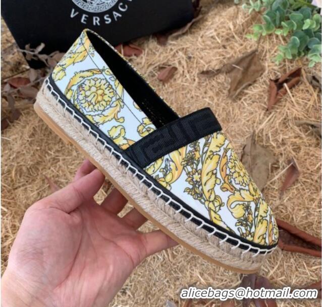 Best Price Versace Print Espadrilles Black/Gold 112421