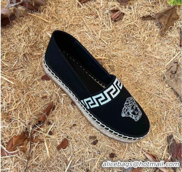 Good Product Versace Canvas Espadrilles Black 112423